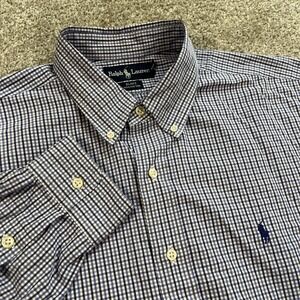 Ralph‎ Lauren Blake Button Down Shirt Long Sleeve Cotton Casual XL